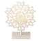 5" Silent Luxury Glitter Drenched Snowflake Tea Light Candle Holder